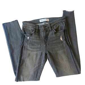 Flying Monkey Gray Distressed Skinny Jeans